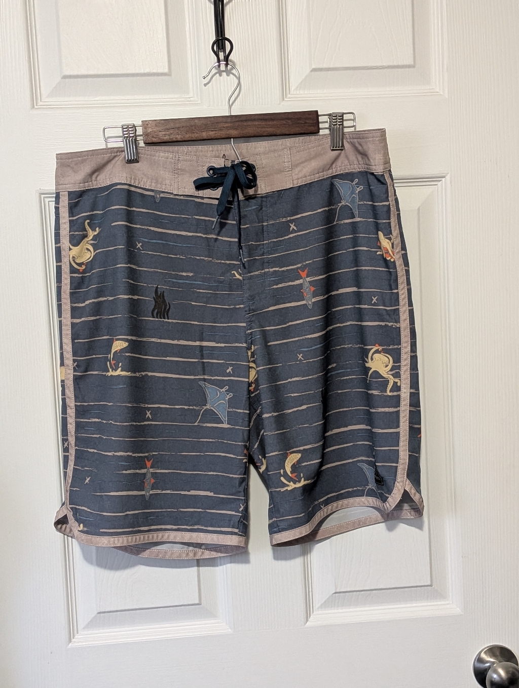 Prana Brand Mens Swim Shorts Size 33 Euc